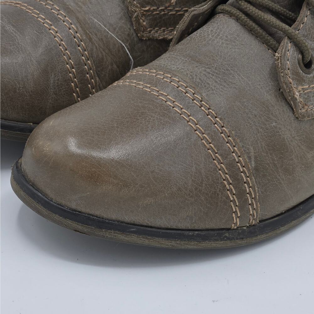 Steve Madden Women's Size 7.5 Troopa combat Boots Distressed Brown Leather - Picture 10 of 12
